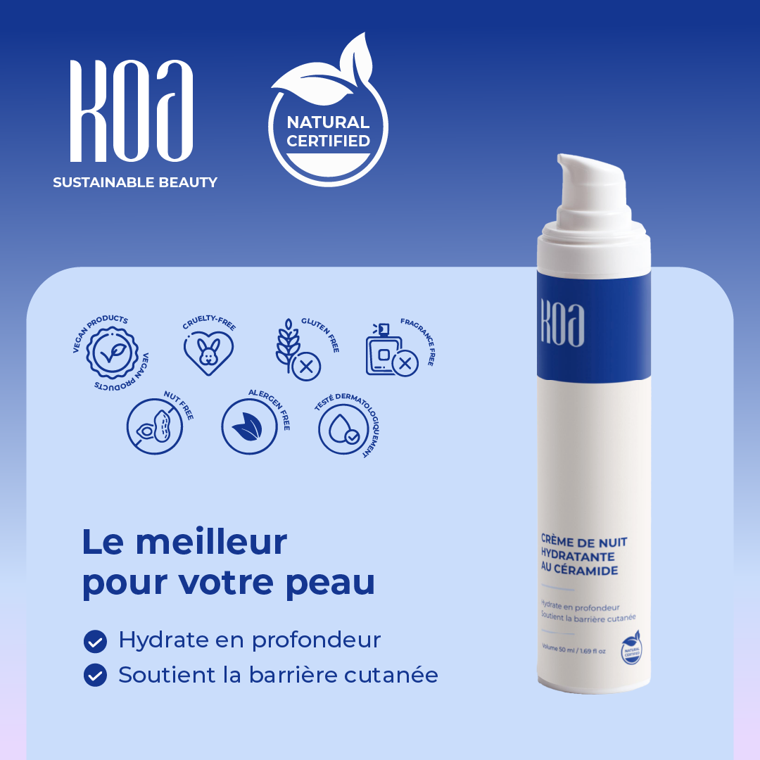 Crème de Nuit Hydratante au Céramide